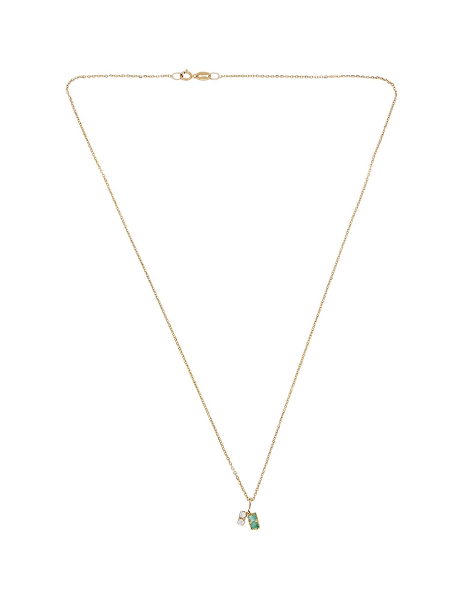 Collar con dije de oro amarillo 14 K 2