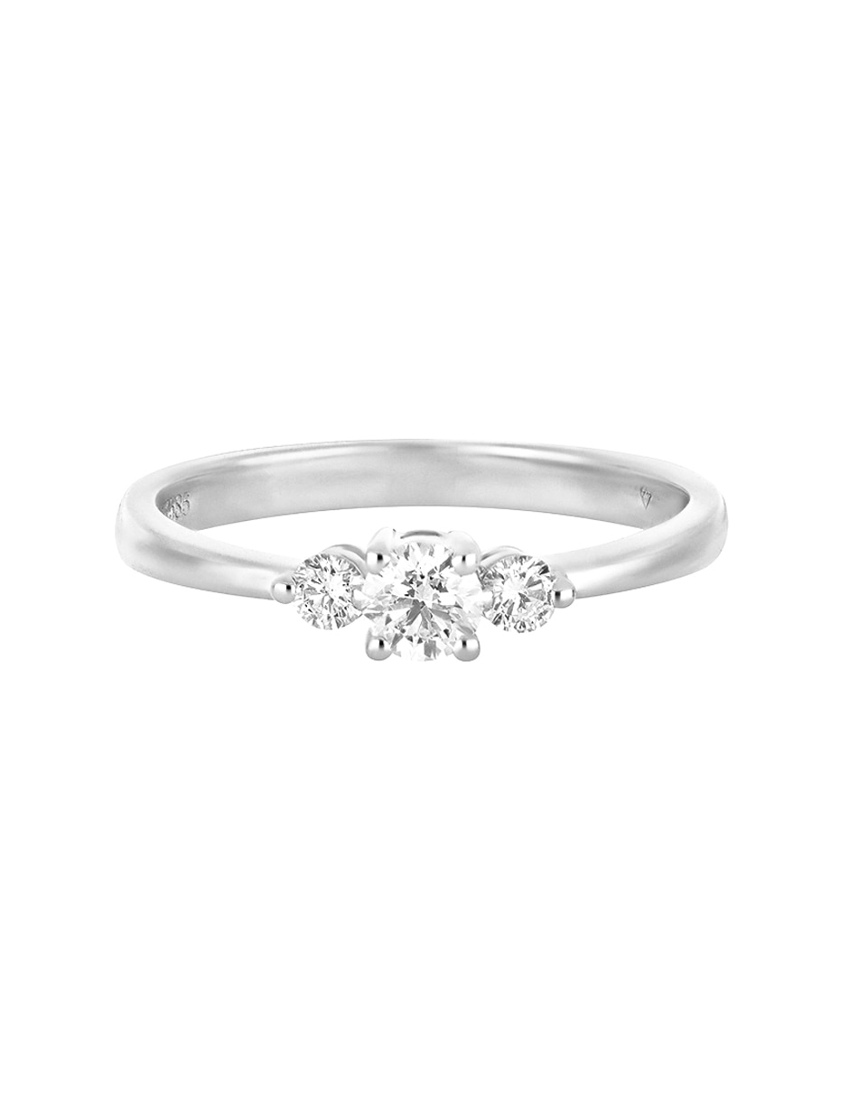 Anillo de compromiso de oro blanco 14 k Ever for You diamante