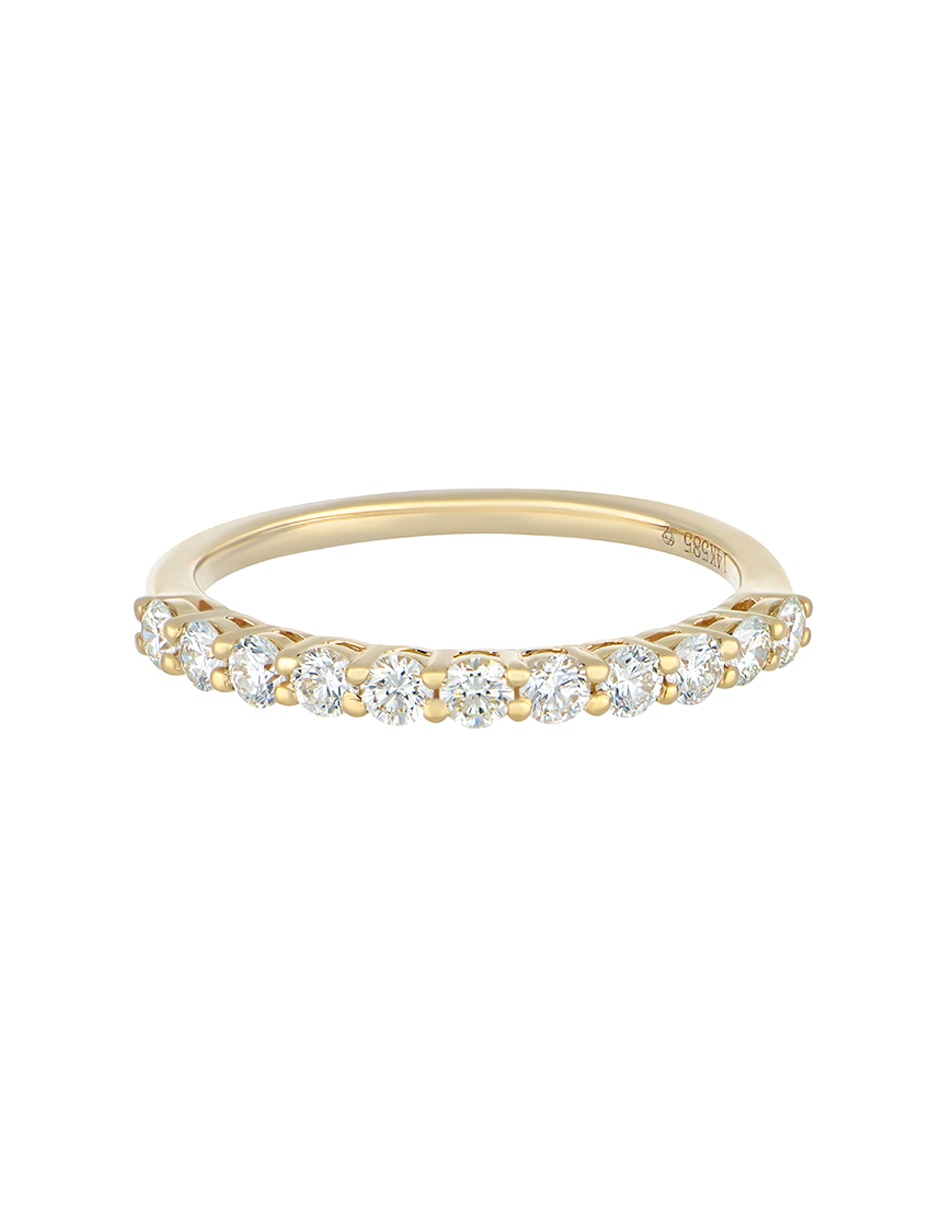Anillo Ever for You 14 k de oro amarillo diamante pavé