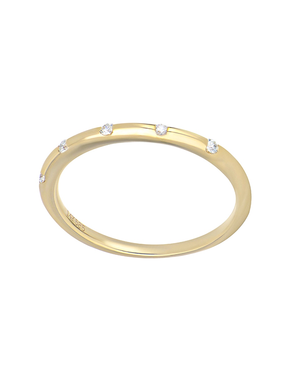 Anillo Ever for You 14 k de oro amarillo diamante 3