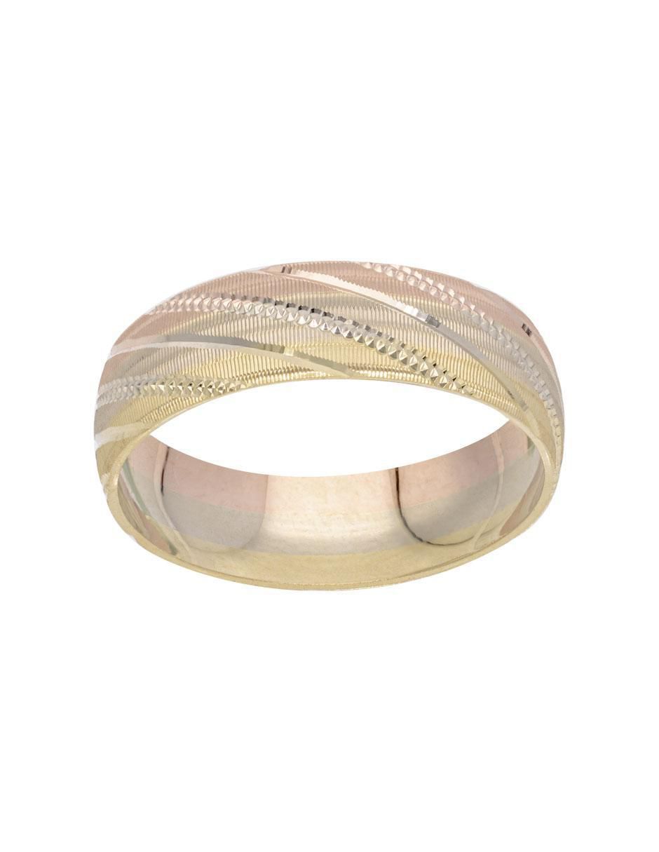Anillo 10 k de oro florentino brillante 2