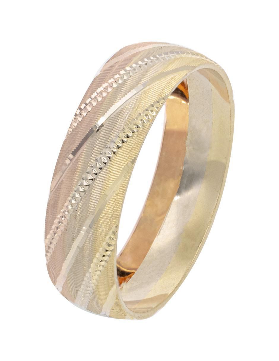 Anillo 10 k de oro florentino brillante 3