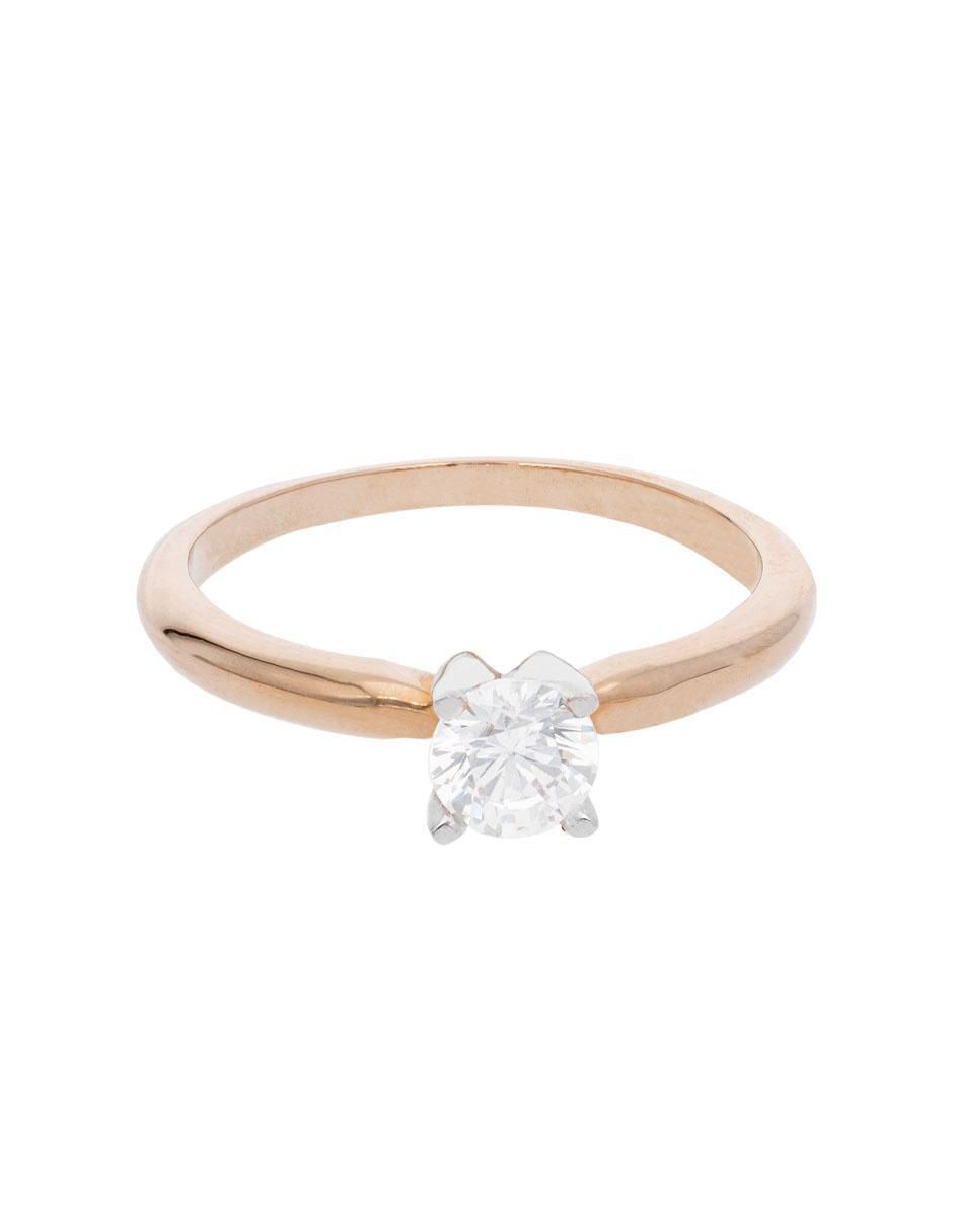 Anillo 10 k de oro blanco zirconia brillante Anillo 10 k de oro blanco zirconia brillante