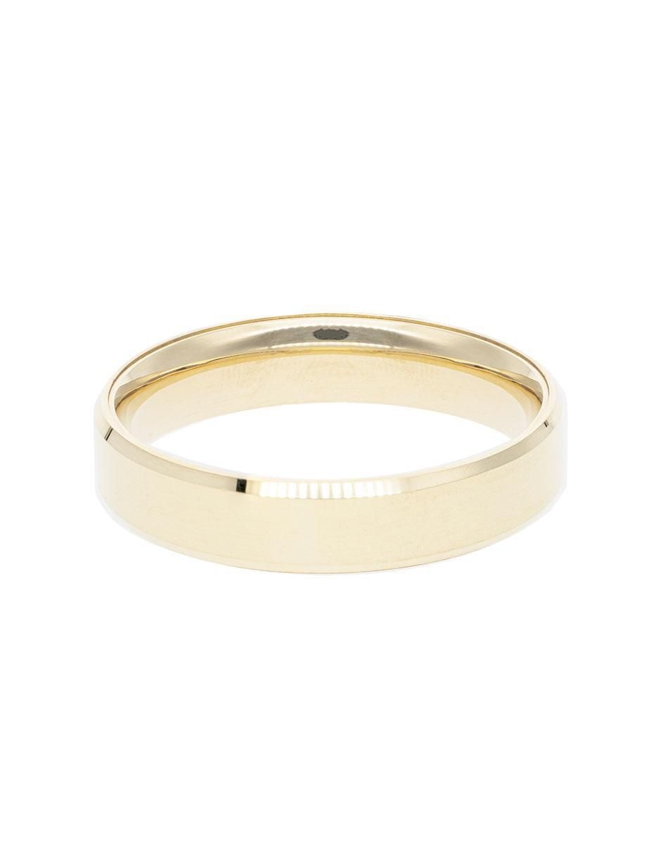 Anillo 10 k de oro rosa brillante