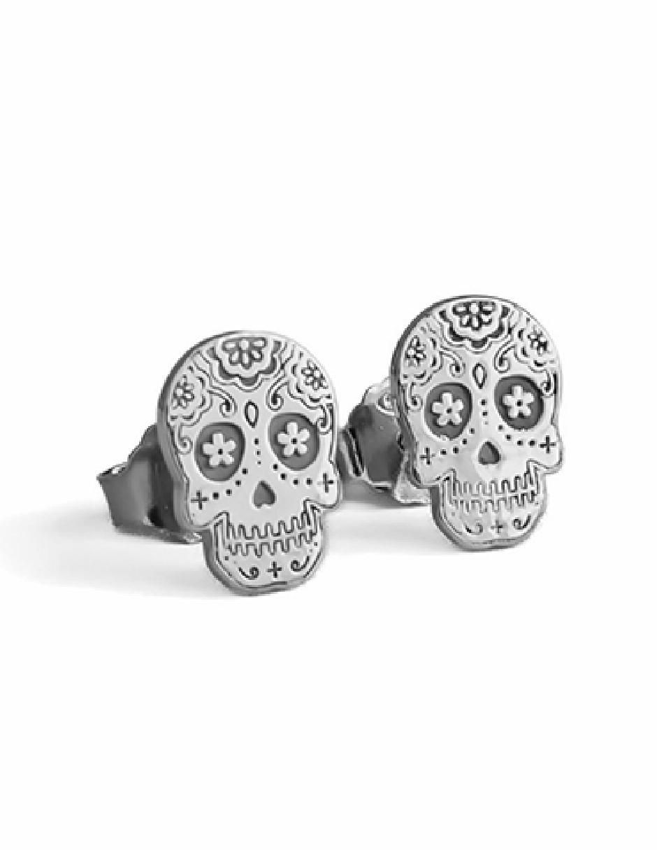 Broqueles "de (si aplica)" catrina sin temática teresa díaz joyería mexicana hecho en mexico "de" plata p 925 "con acabado" baño oro sin gema
