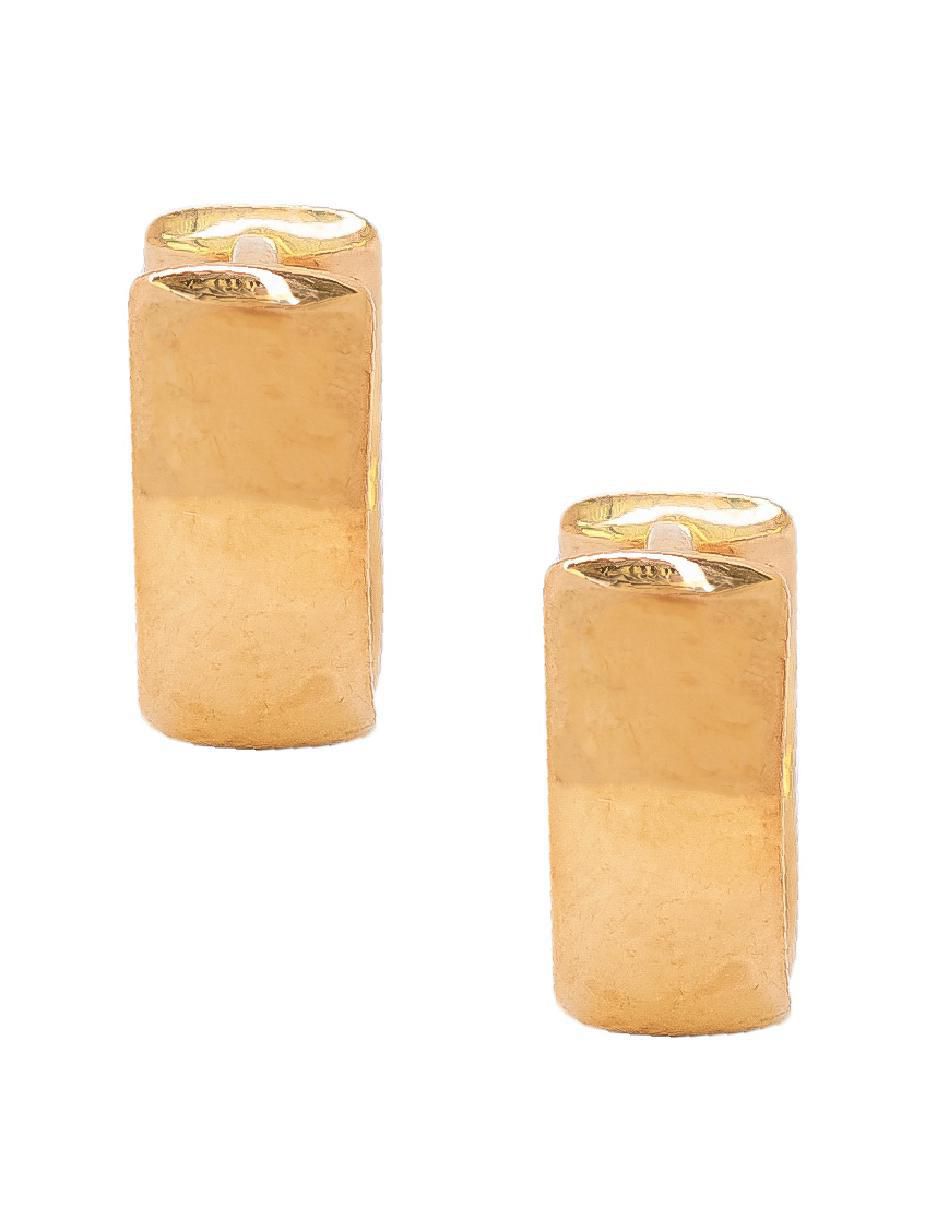 Aretes circulares de plata P 925 con acabado plateado 3