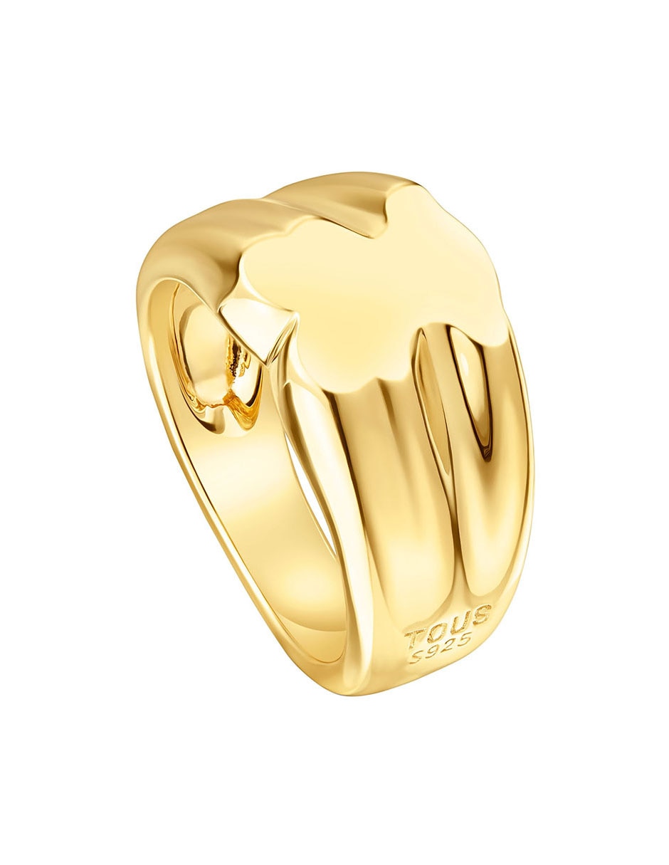 Anillo de oso Sweet Dolls de plata P 925 baño de oro 7