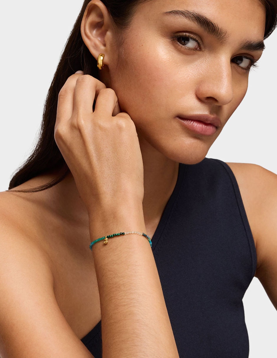 Pulsera de plata con calcedonia p 925 Bold Bear