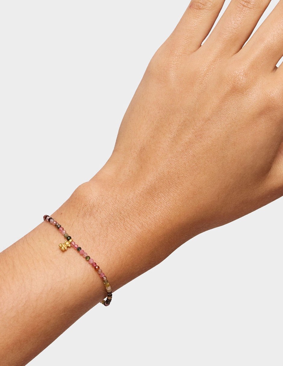 Pulsera de plata P 925 Bold Bear con acabado baño de oro 4