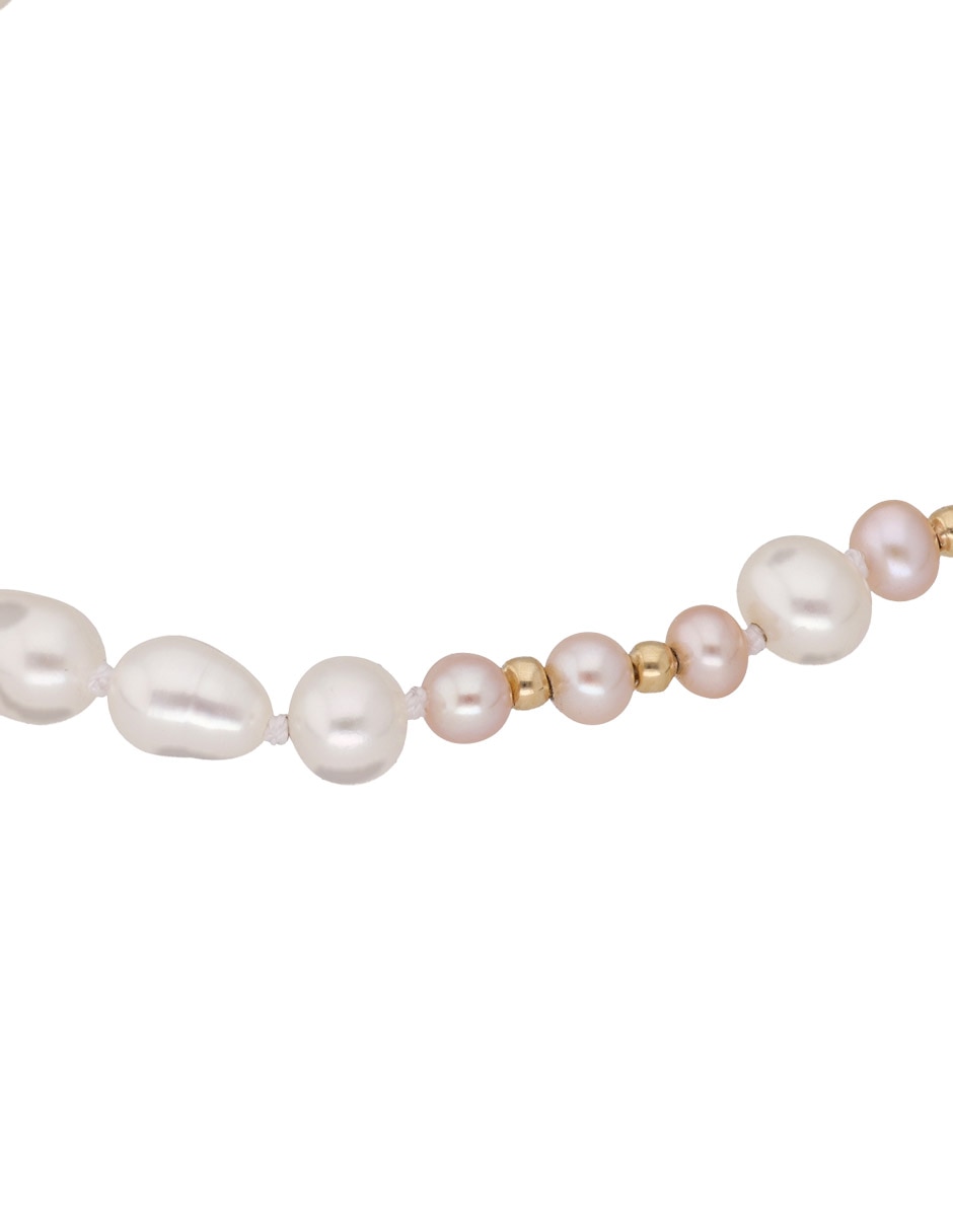 Pulsera con perlas con acabado liso 2