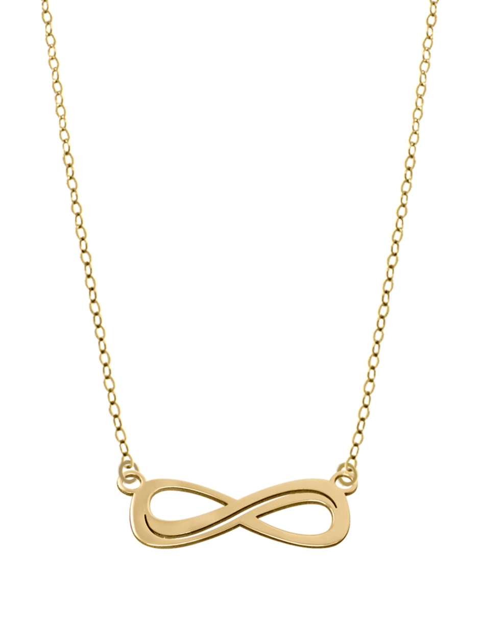 Colgante Y Dije de infinito de oro amarillo 14 K