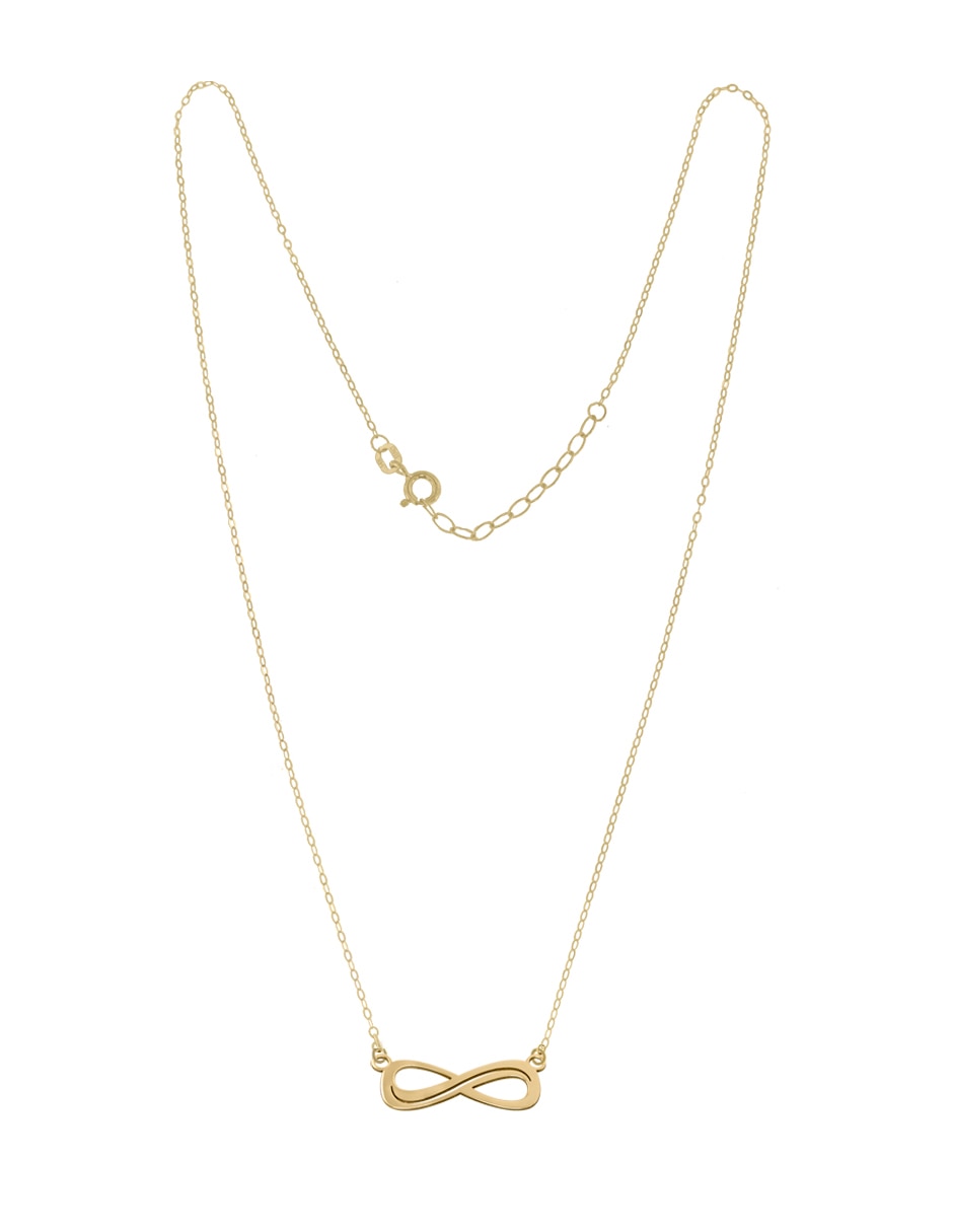 Colgante Y Dije de infinito de oro amarillo 14 K 2