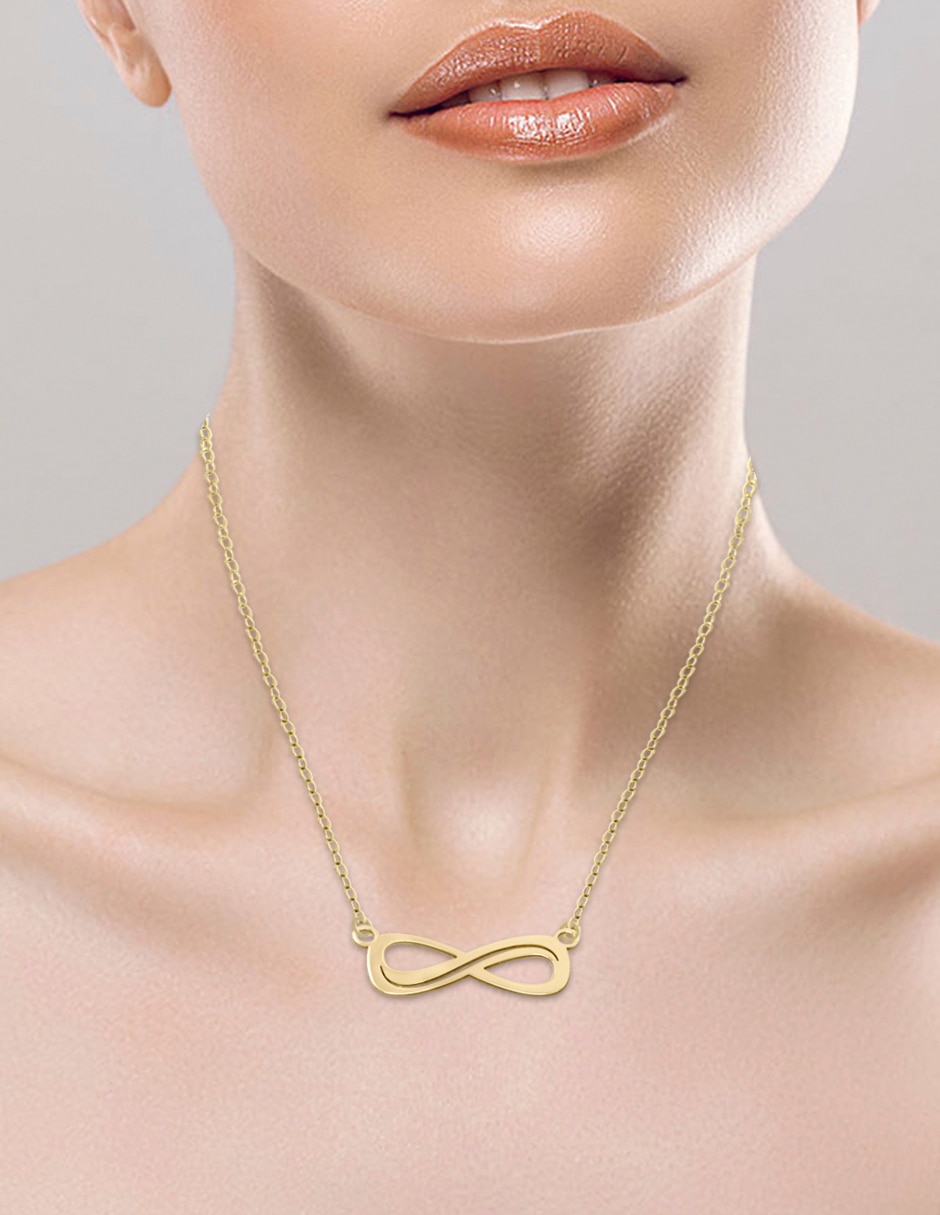 Colgante Y Dije de infinito de oro amarillo 14 K 3