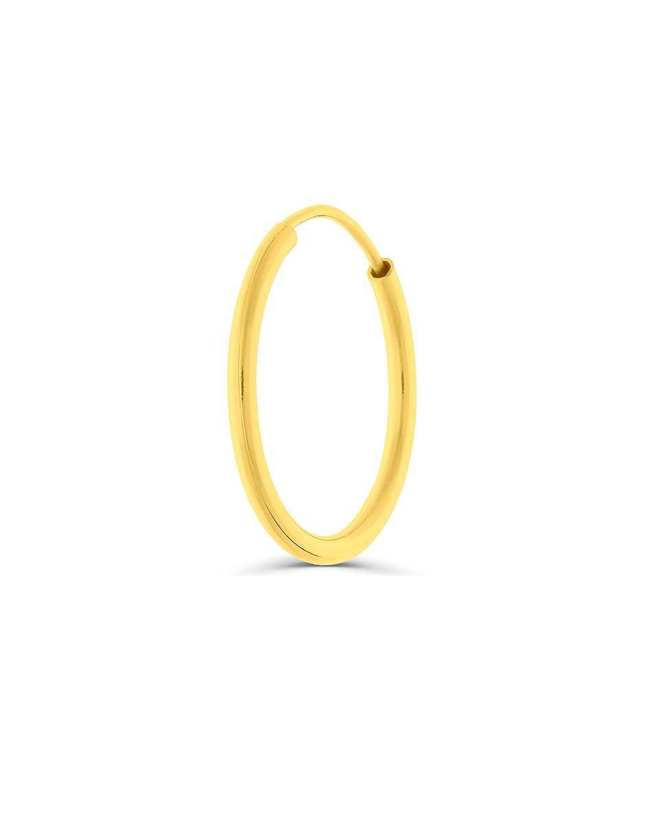 Arracadas de oro amarillo con acabado brillante 2