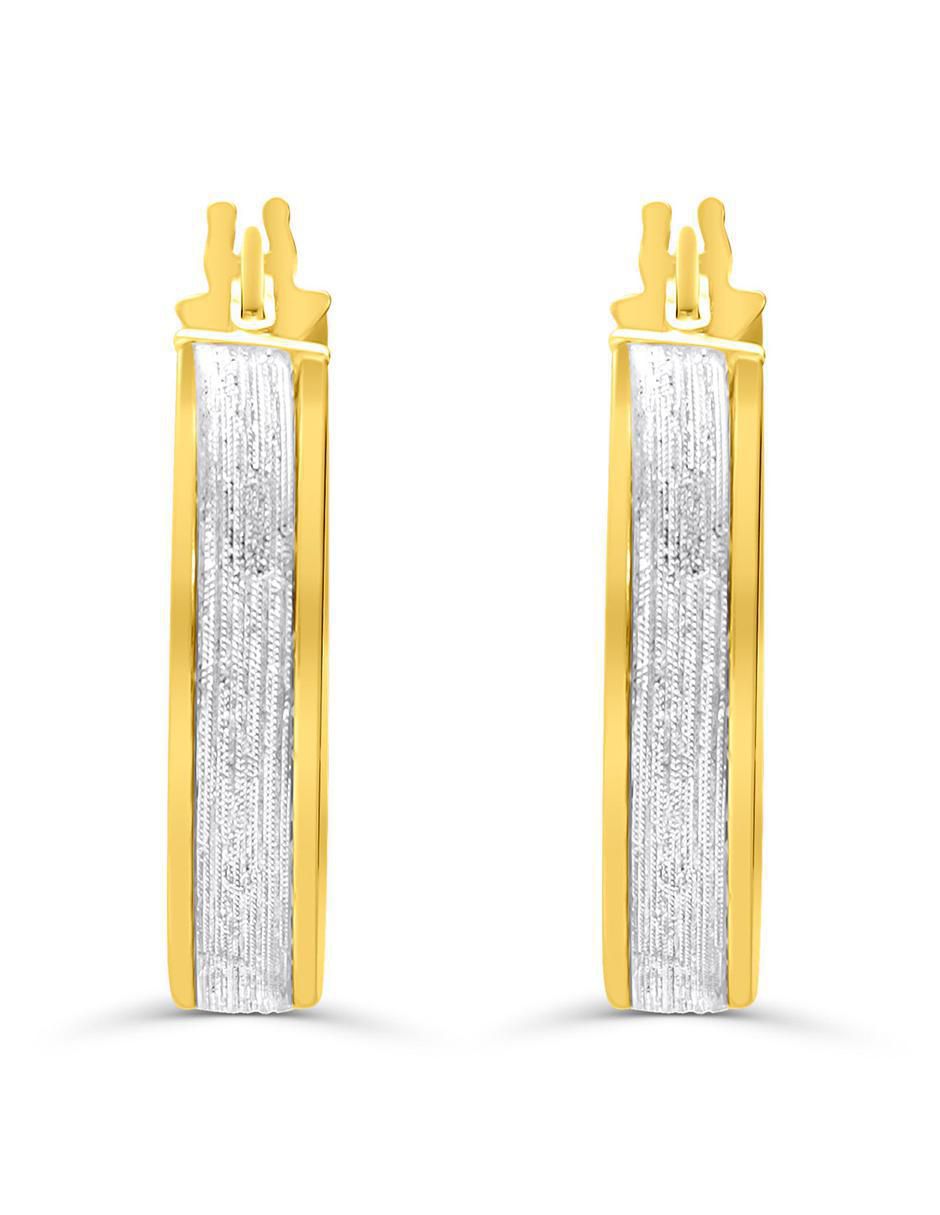 Arracadas de oro amarillo con acabado brillante