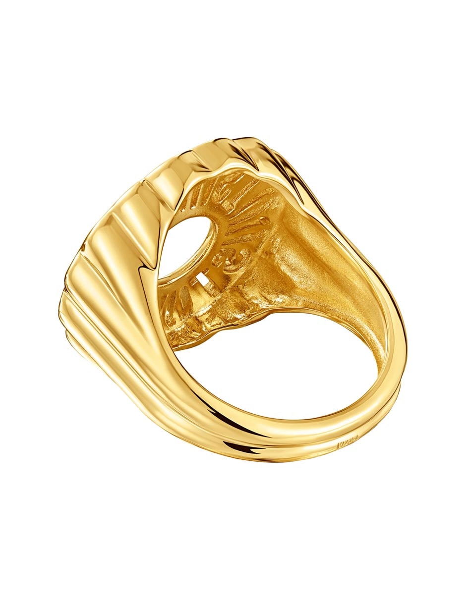 Anillo Miranda de plata P 925 con acabado baño de oro 3