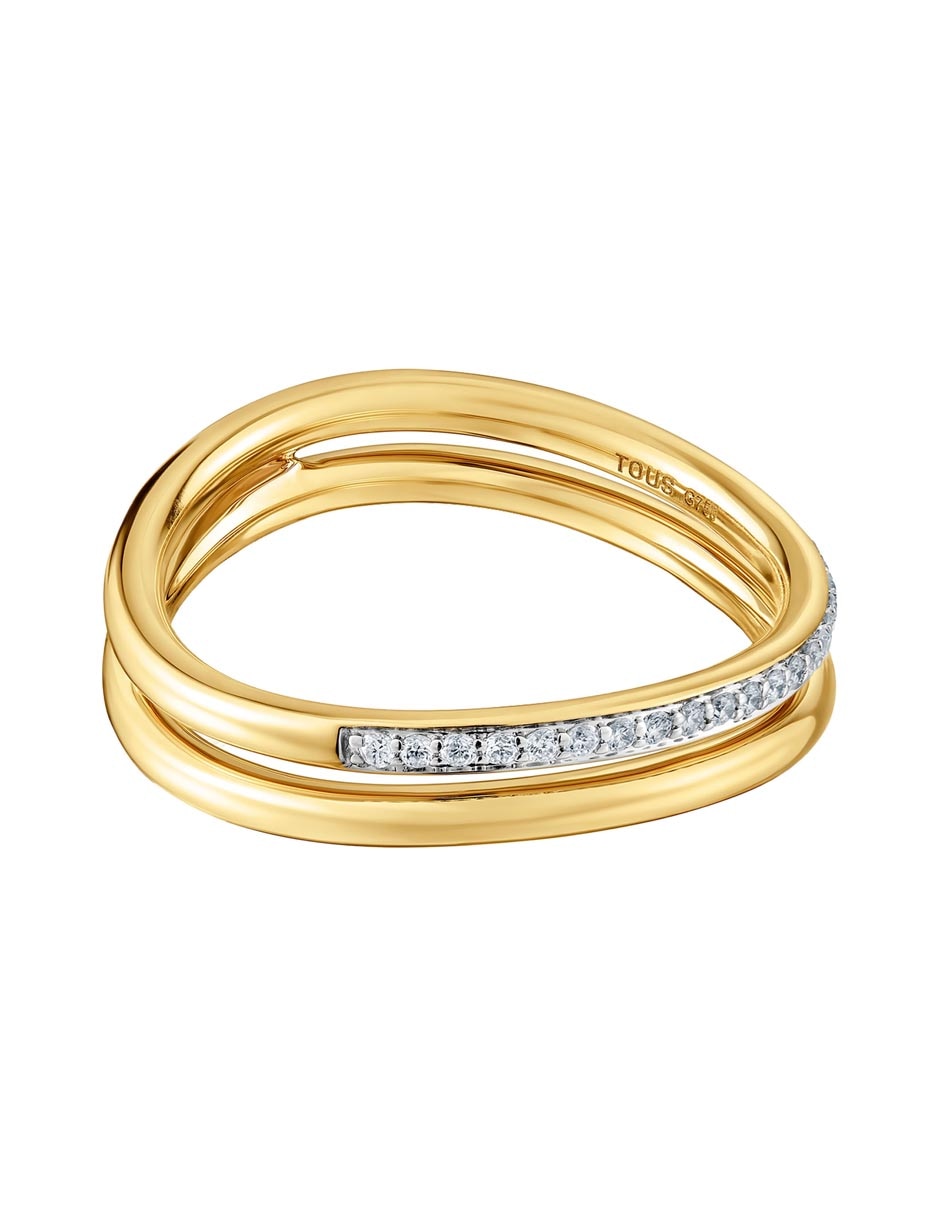 Anillo con gema redondo New Hav de oro amarillo diamante brillante Anillo con gema redondo New Hav de oro amarillo diamante brillante