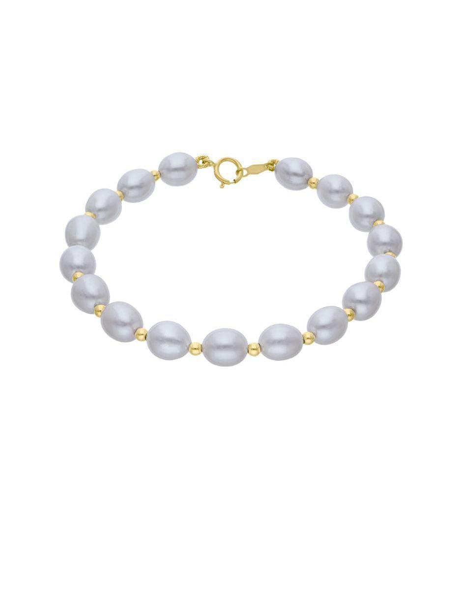 Pulsera de oro 14 K con acabado pulido