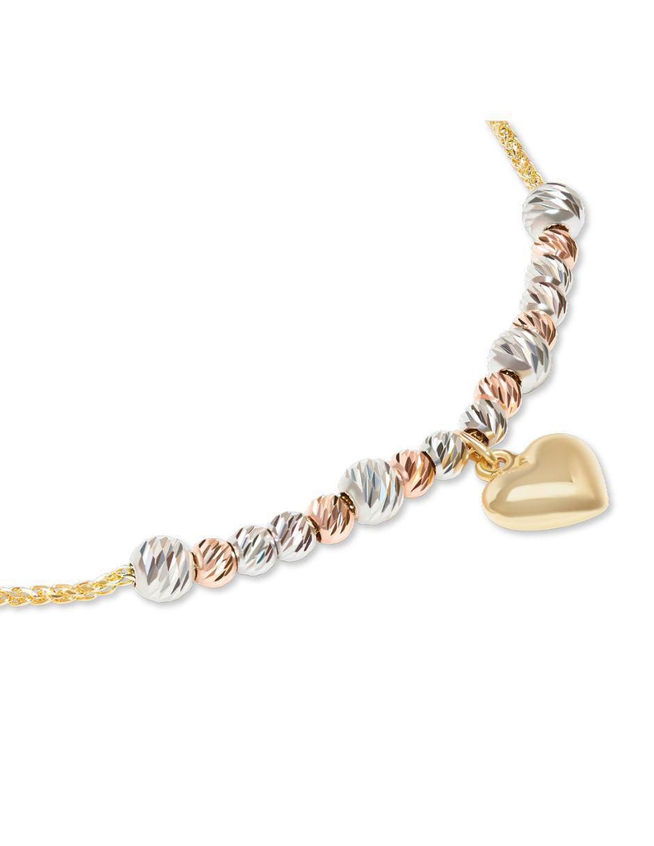 Pulsera de oro 14 K con acabado brillante 2