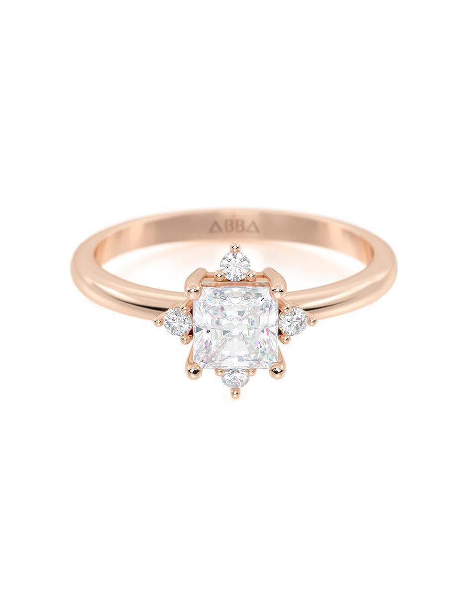 Anillo de compromiso de oro 10 k zirconia Anillo de compromiso de oro 10 k zirconia