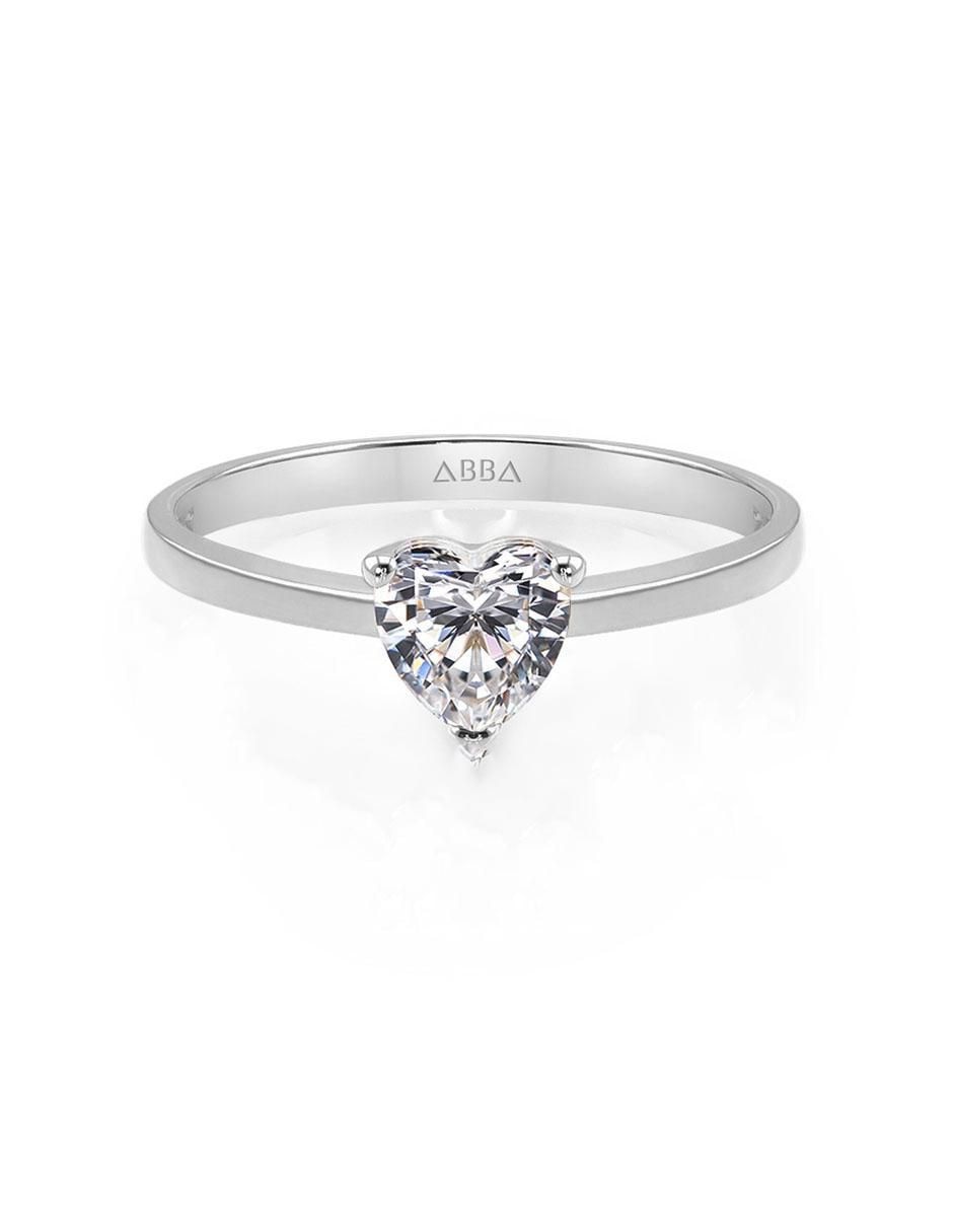 Anillo de compromiso de oro 14 K zirconia Anillo de compromiso de oro 14 K zirconia