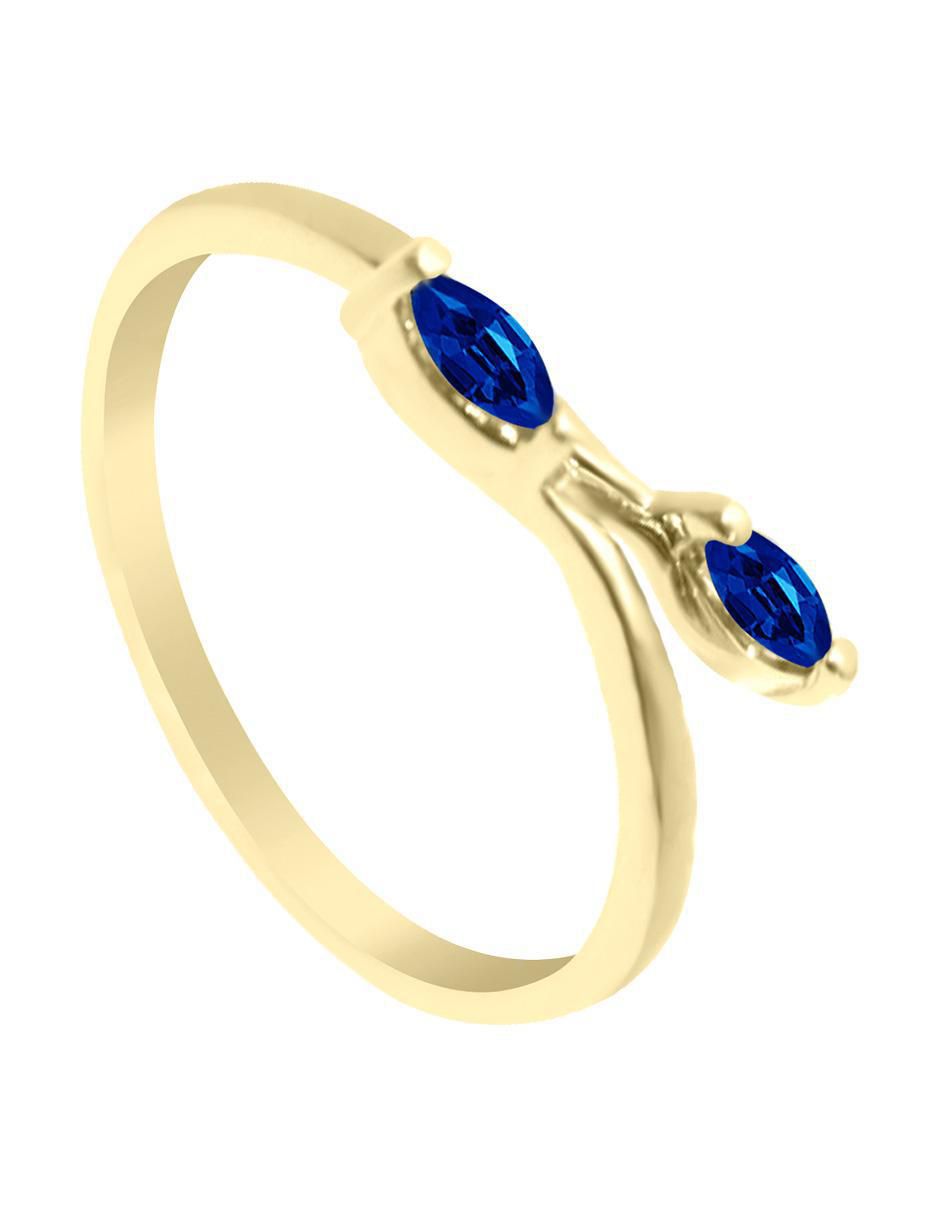 Anillo "de (si aplica)" redondo fascinare danna sin temática 14 k "de" oro zafiro