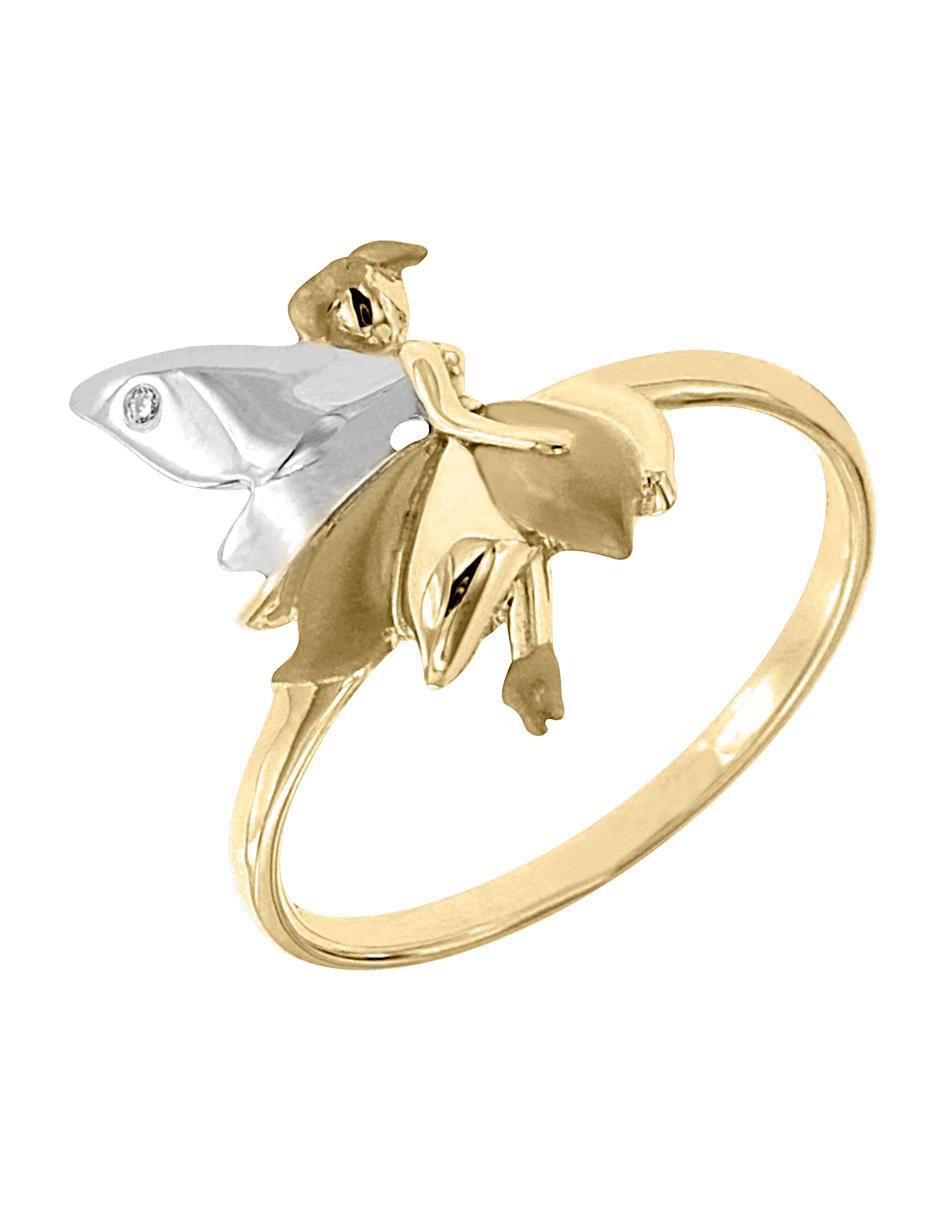 Anillo "de (si aplica)" redondo fianelli celin sin temática 14 k "de" oro diamante