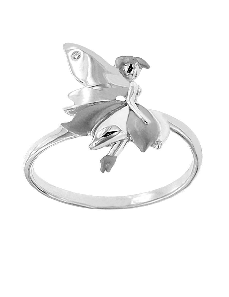 Anillo Celin 14 k de oro diamante brillante