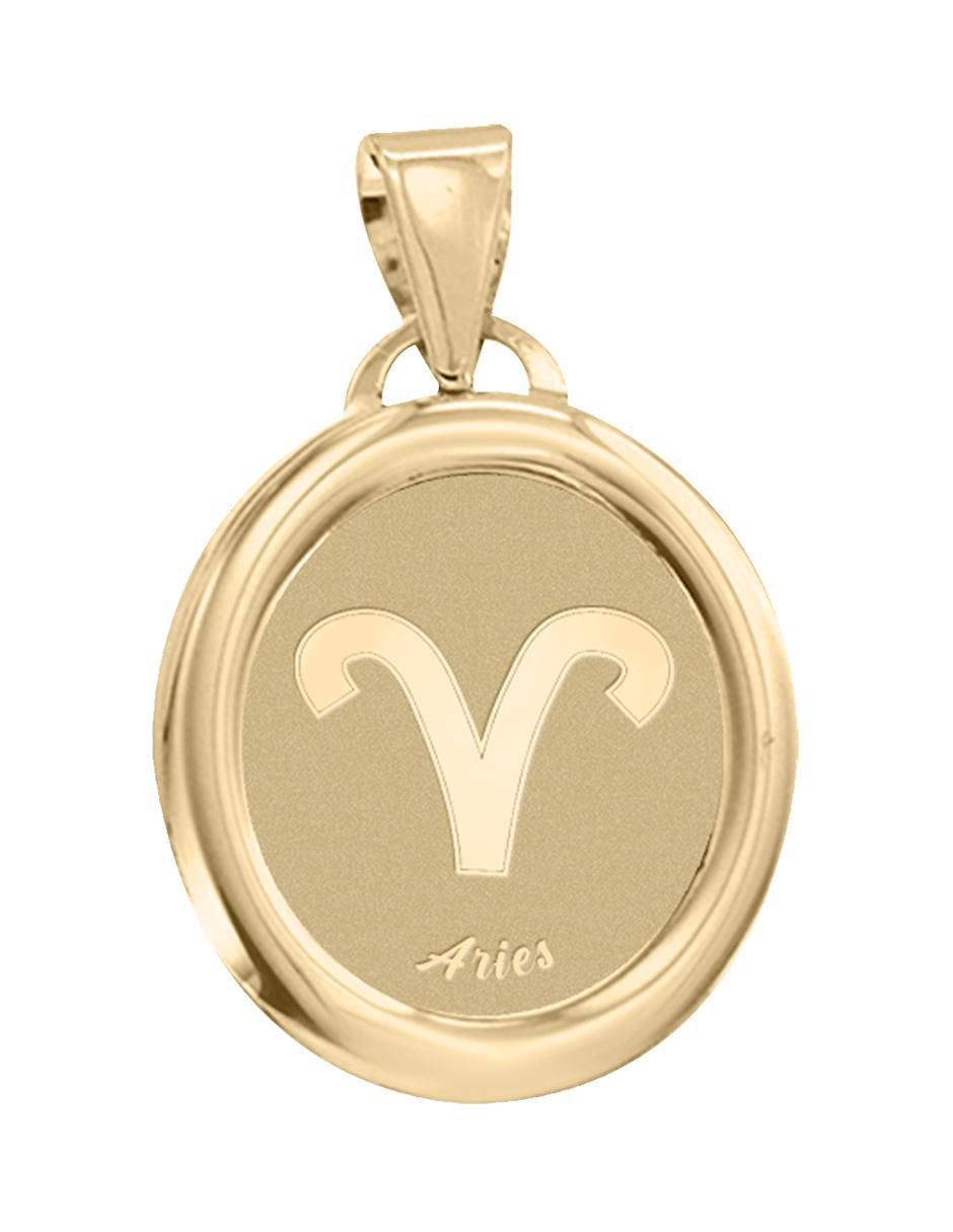 Dije de signo zodiacal de oro 14 K