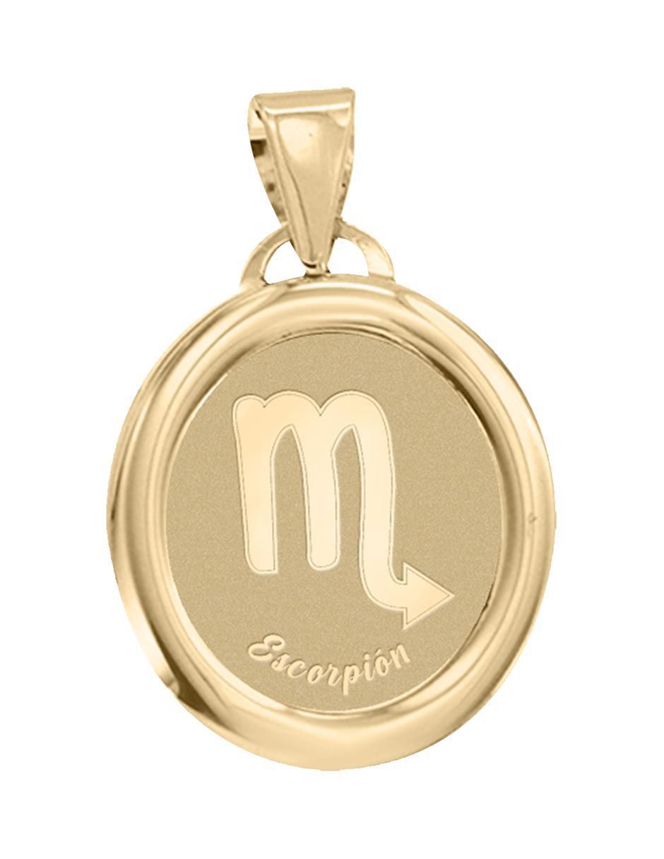 Dije de signo zodiacal de oro 14 K
