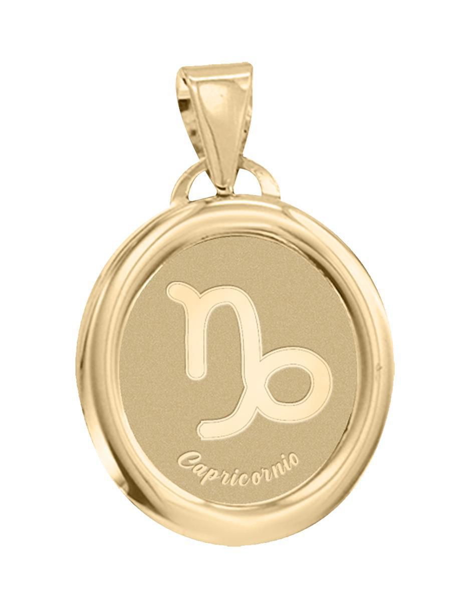 Dije de signo zodiacal de oro 14 K