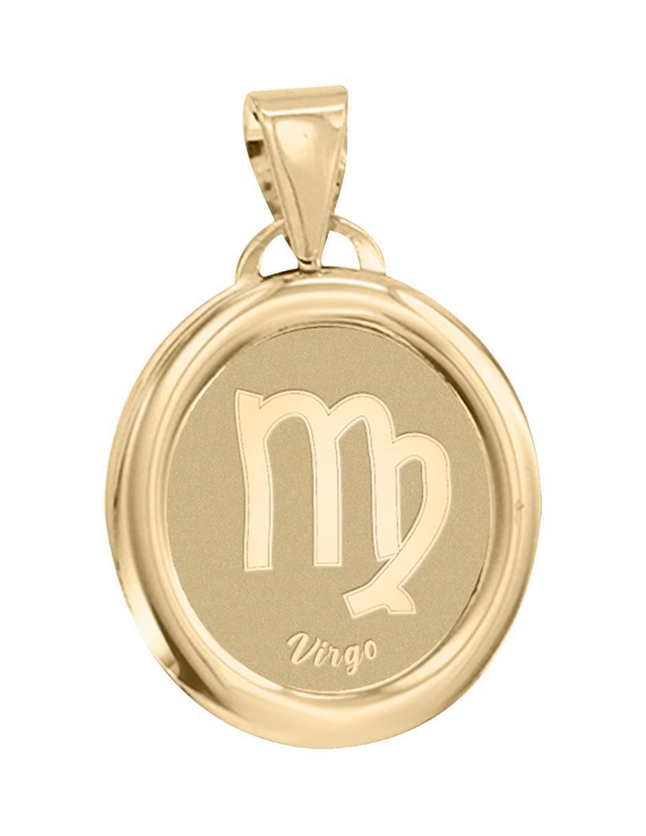 Dije de signo zodiacal de oro 14 K