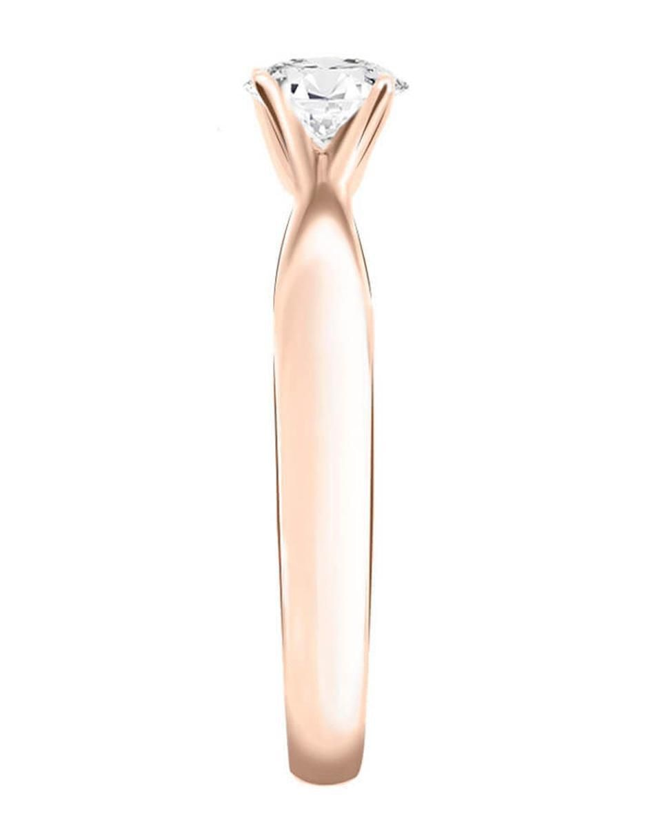 Solitario de oro 14 k Miloro diamante 4
