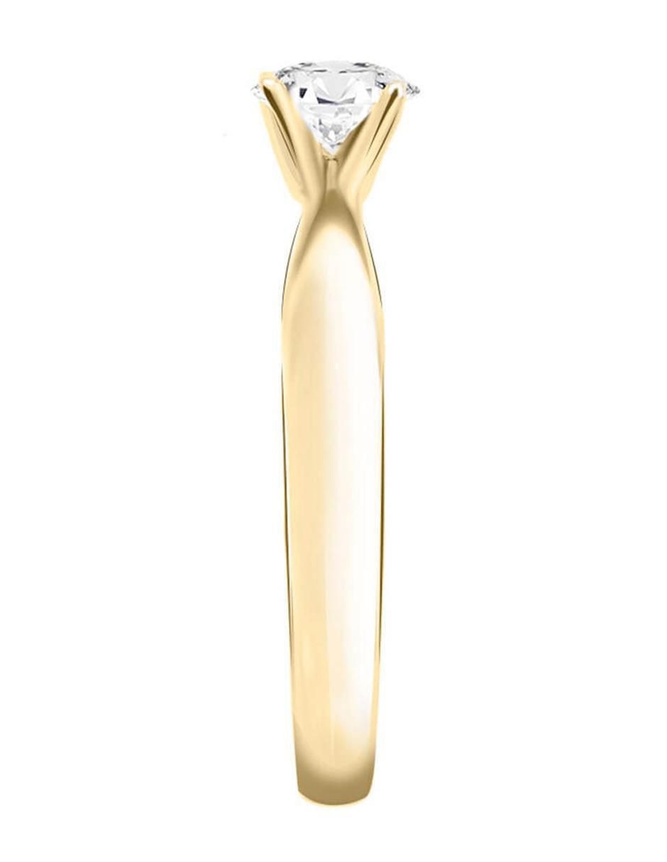 Solitario "de" oro 14 k klamore miloro diamante