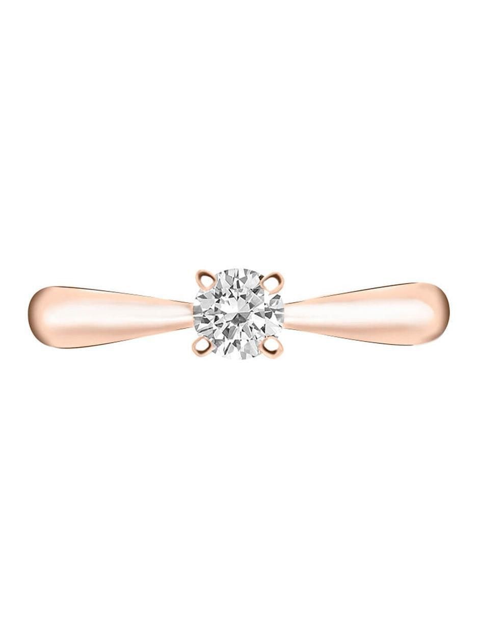 Solitario de oro 14 k Miloro diamante Solitario de oro 14 k Miloro diamante