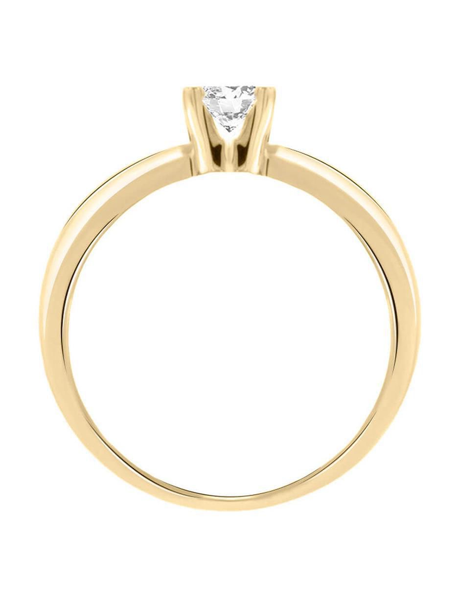 Solitario "de" oro 14 k klamore miloro diamante