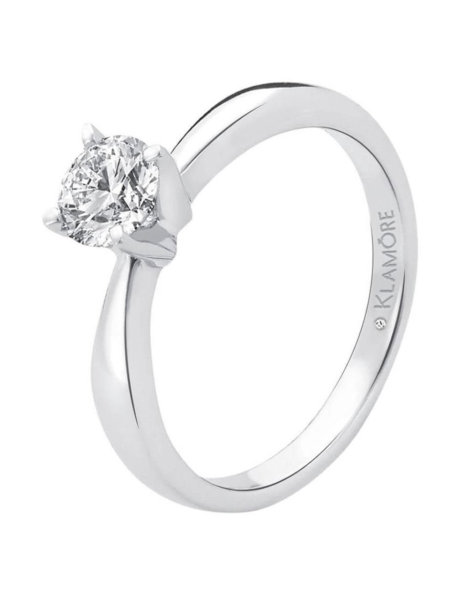 Solitario de oro 14 k Miloro diamante 3