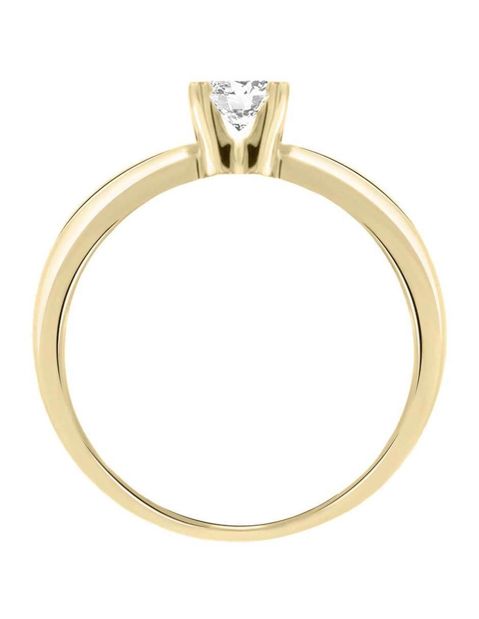 Solitario "de" oro 14 k klamore miloro diamante