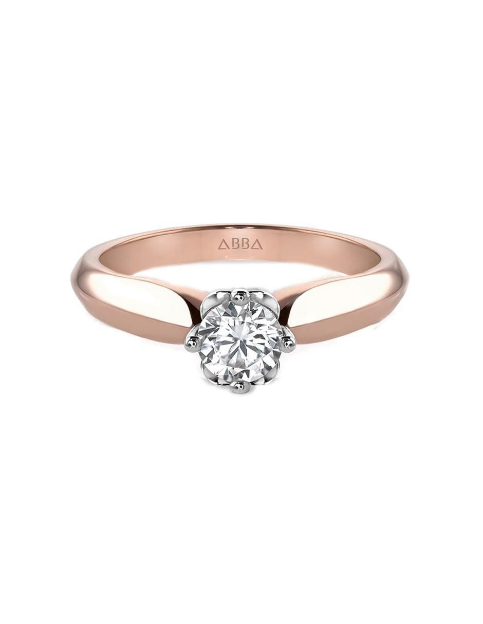 Anillo de compromiso de oro 10 K zirconia Anillo de compromiso de oro 10 K zirconia