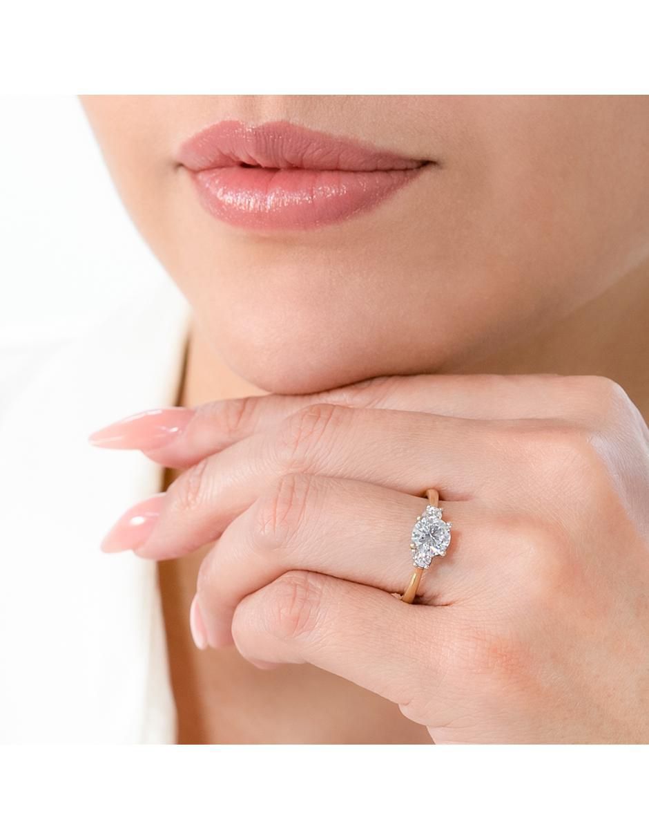 Anillo de compromiso "de" oro 10 k abba joyas no aplica zirconia