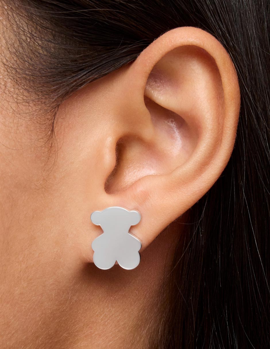 Aretes de oso Sweet Dolls de plata P 925 con acabado brillante 6