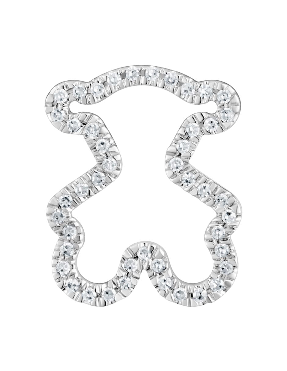 Dije de oso icon gems de oro blanco 18 K Dije de oso icon gems de oro blanco 18 K