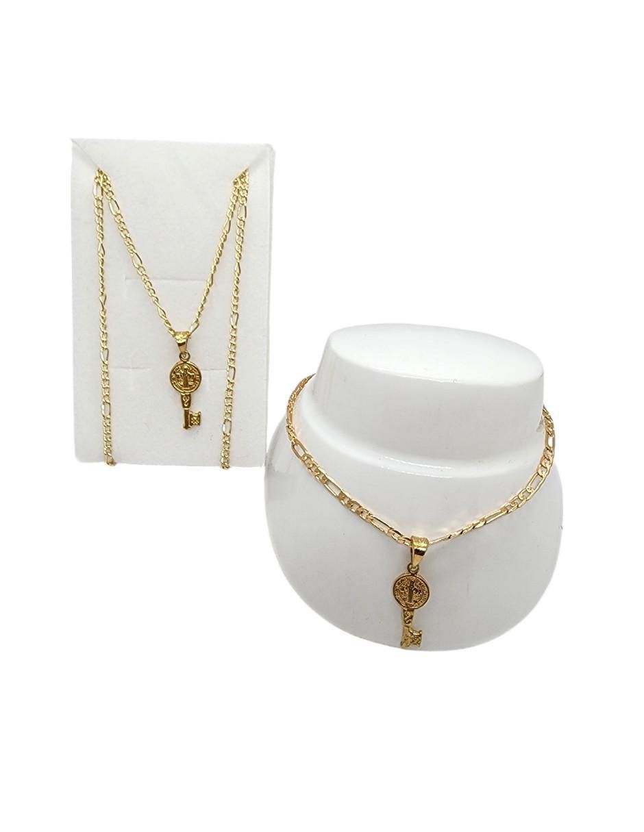 Collar y pulsera de llave Religioso San Benito 2