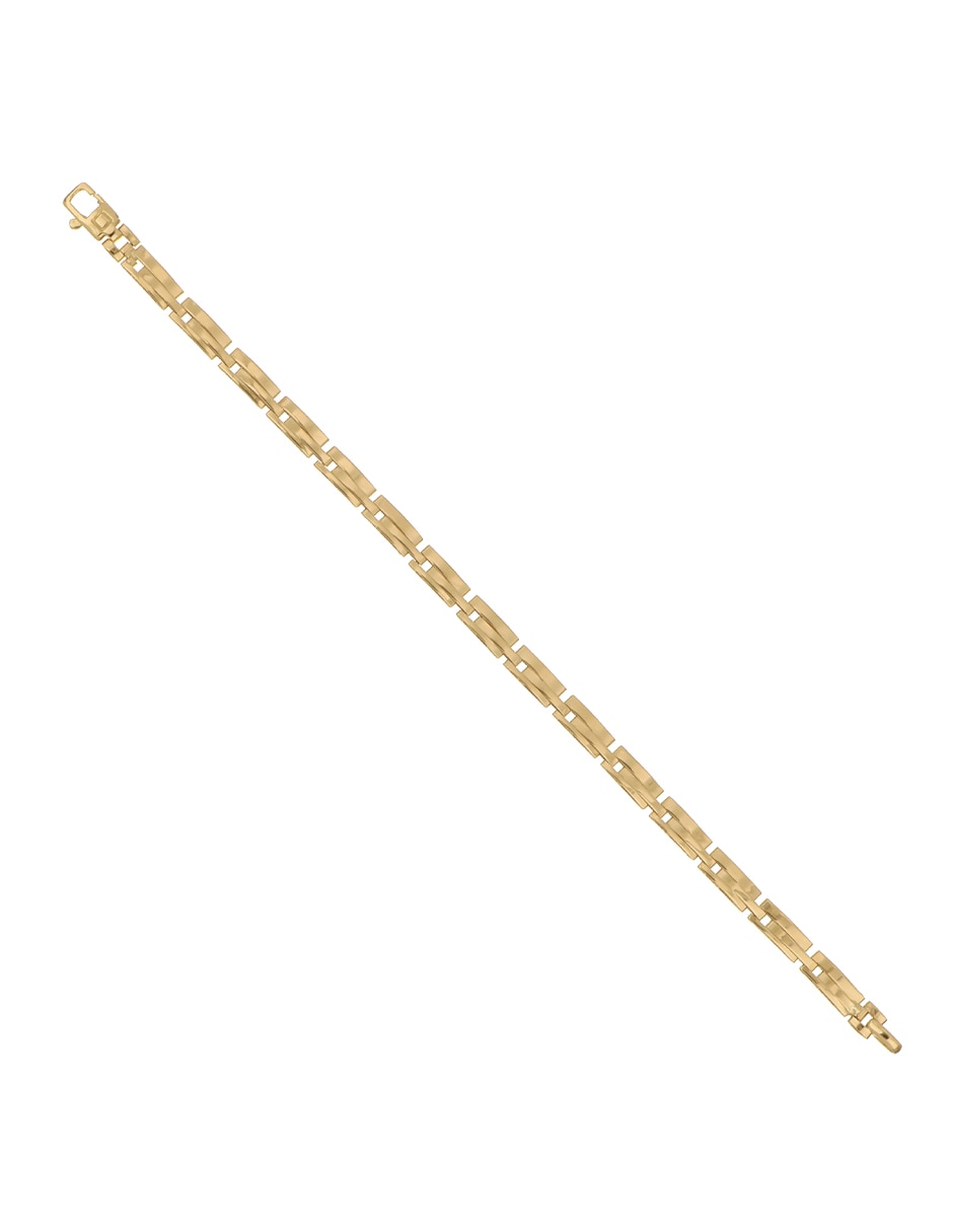 Pulsera de oro 14 K con acabado brillante