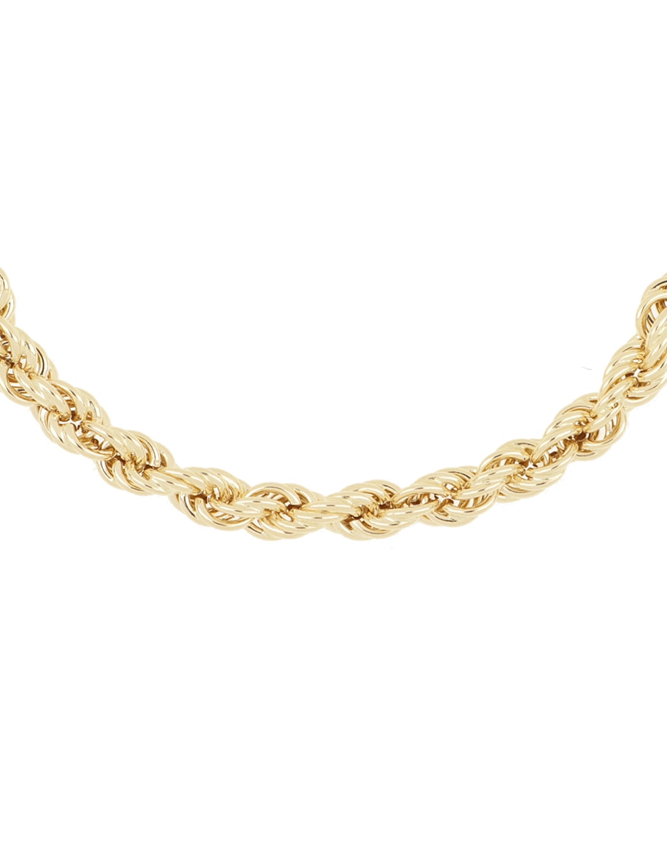 Pulsera de oro amarillo 14 k con acabado pulido 2