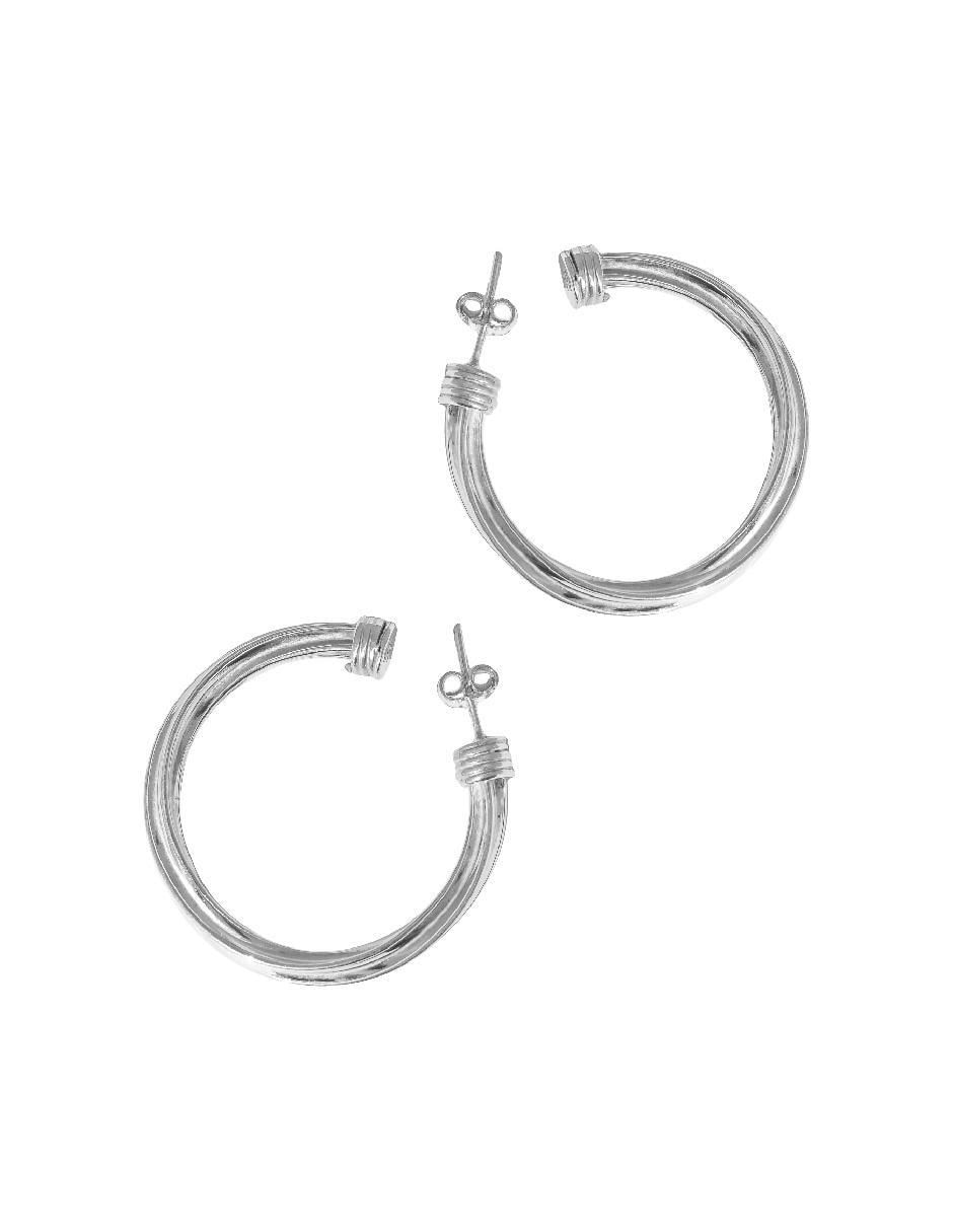 Arracadas de plata P 925 con acabado brillante Arracadas de plata P 925 con acabado brillante