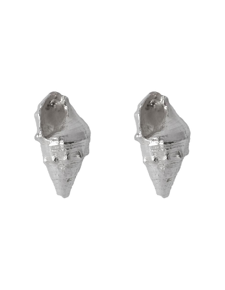 Broqueles de caracol Tesoros Del Océano de plata P 925 con acabado brillante Broqueles de caracol Tesoros Del Océano de plata P 925 con acabado brillante