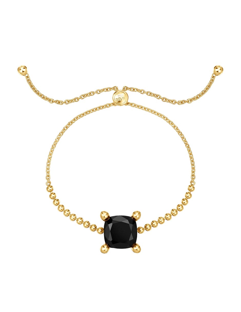 Pulsera de plata P 925 con acabado baño de oro