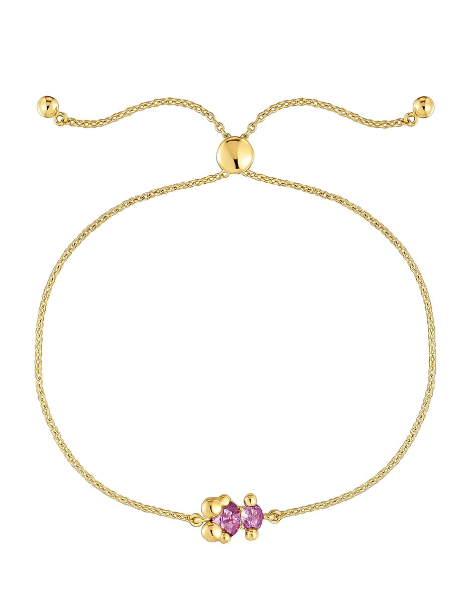 Pulsera de plata P 925 con acabado baño de oro Pulsera de plata P 925 con acabado baño de oro
