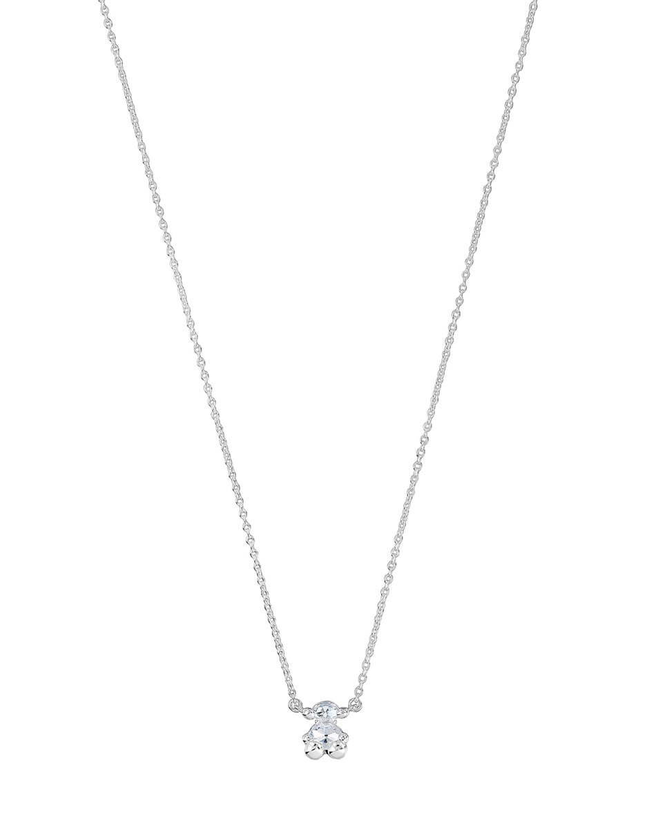 Bickie Collar Tous Plata Oso Colar Collar Osito Tous Silver And Faceted  Rose Quartz Necklace